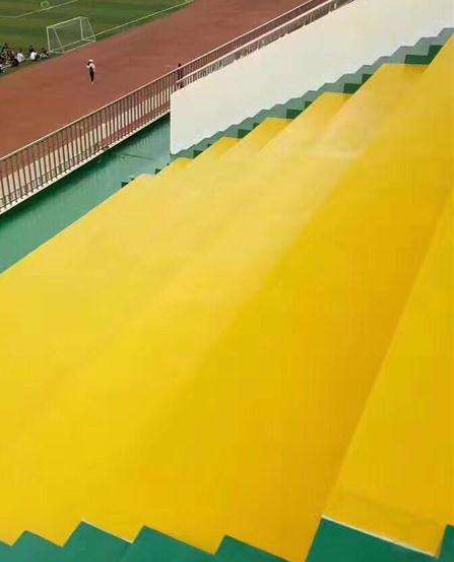盂县球场台阶翻新修补改造